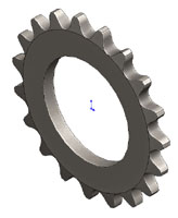 1929 Sprocket 19 Tooth, 25 Pitch - Tiny-Clutch 1929 Sprocket 19 Tooth, 25 Pitch - Tiny-Clutch